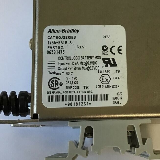 ALLEN BRADLEY 1756-BATM SER. A BATTERY MODULE