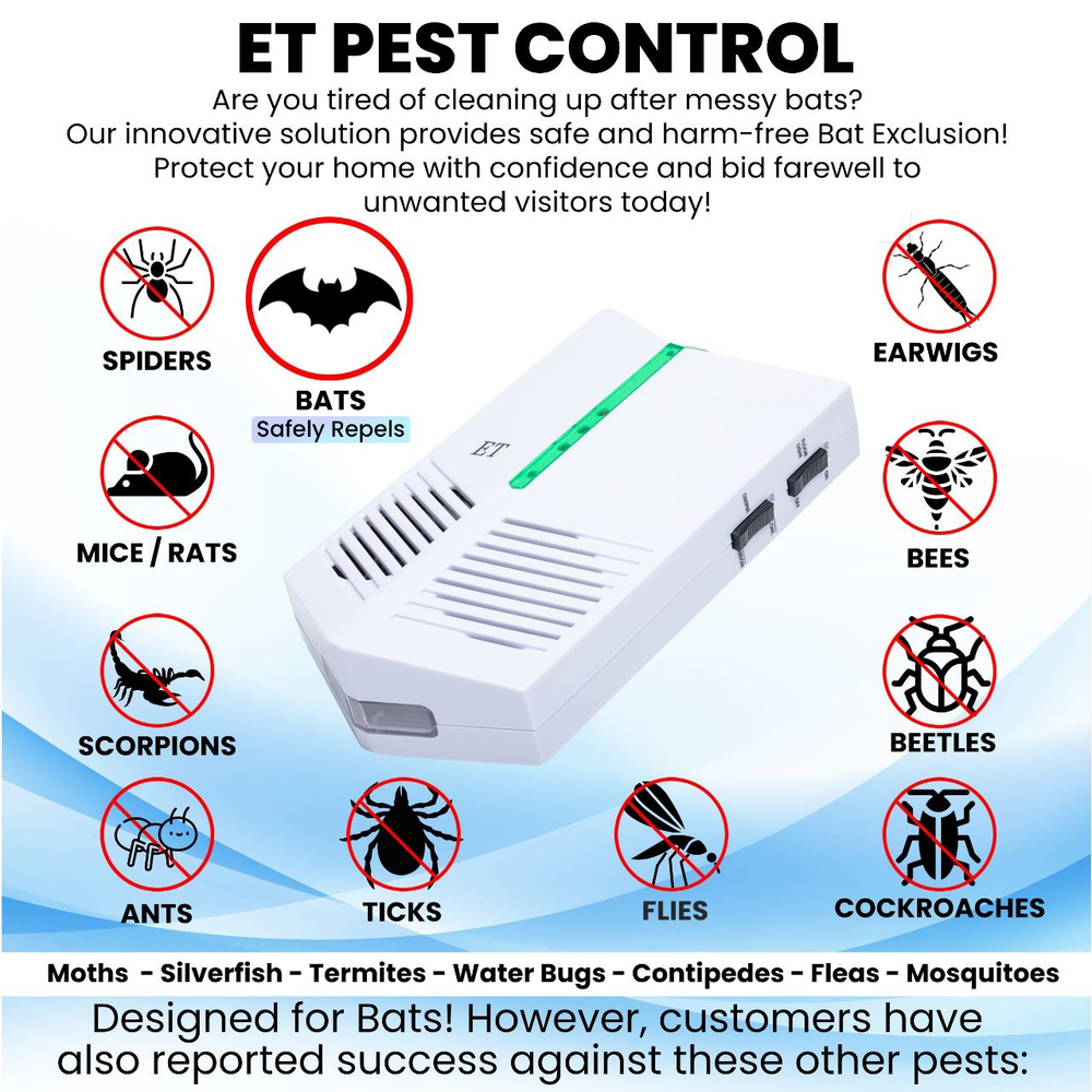 ET Pest Control (Bat Targeting System) | Bat Control | Safely Repel bats