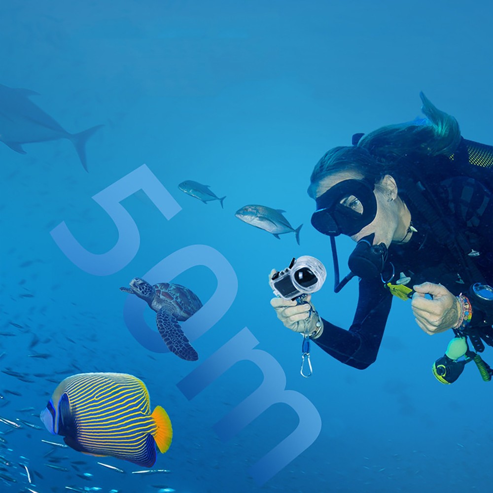 For Insta360 X4 Camera Fully Invisible Dive Case Waterproof Accessory Shell