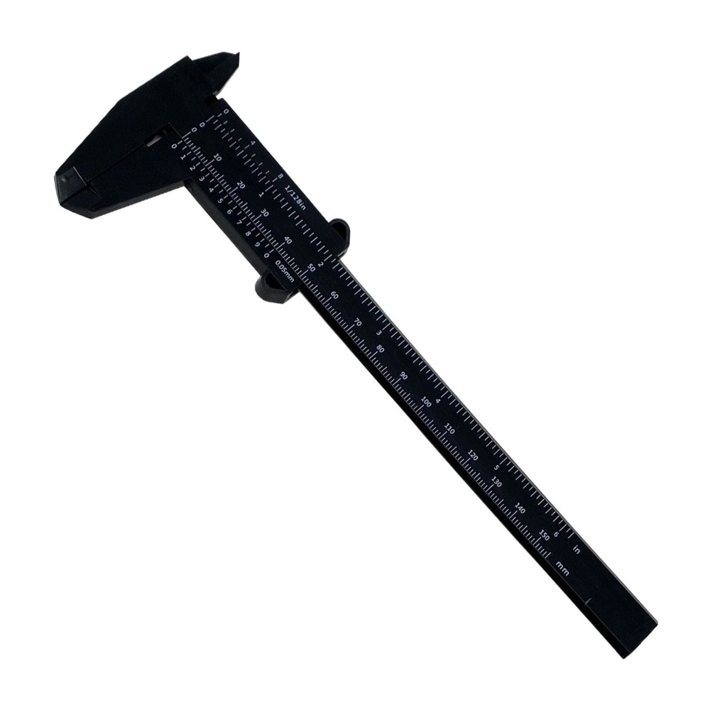 1pc Plastic Caliper Vernier Gauge Caliper Measuring Tool Scale Ruler Random