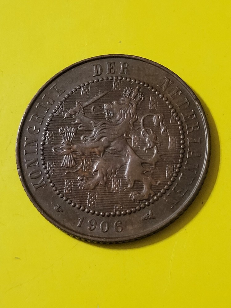 1906 Netherlands 2½ Cent Coin Free Shipping