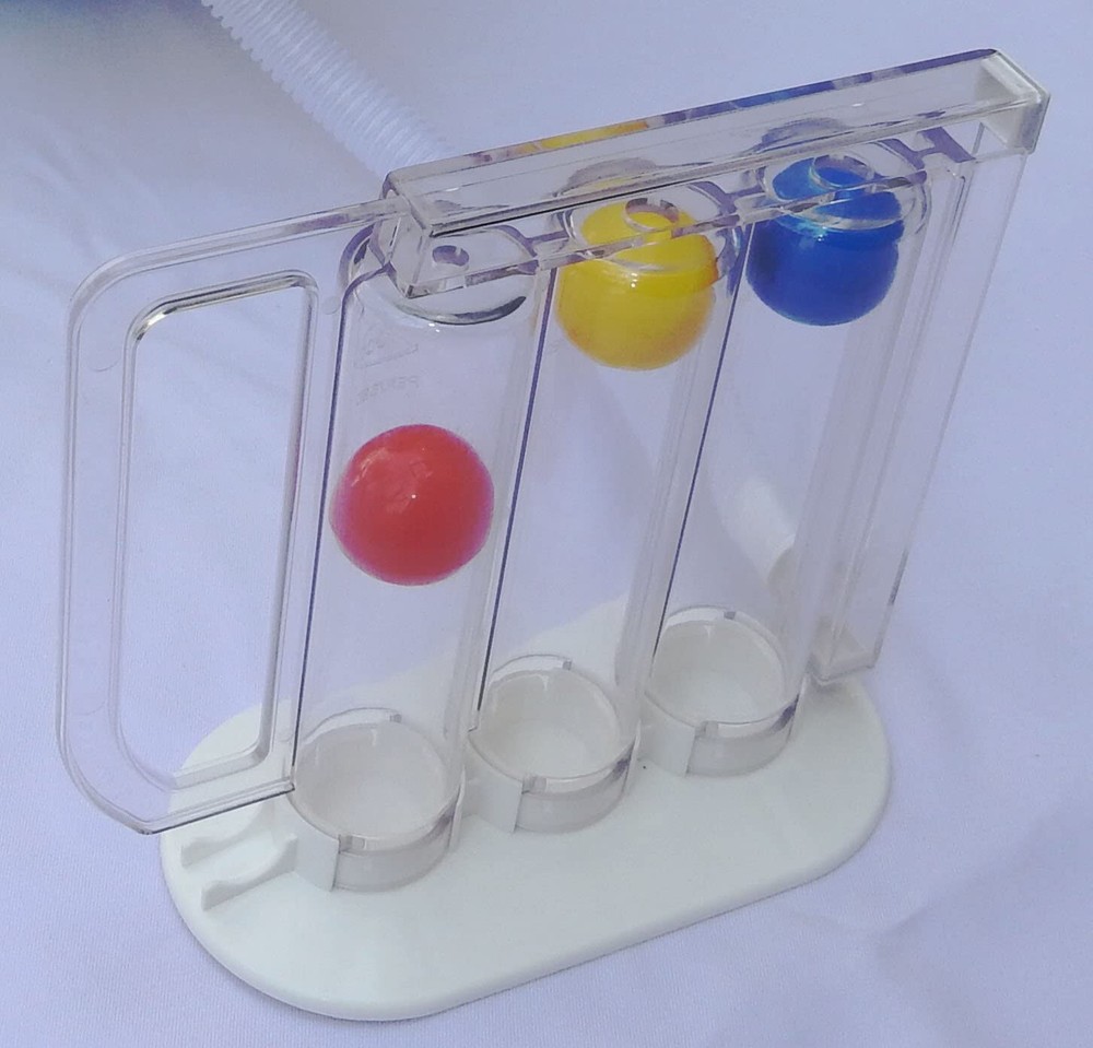 Breathing Exerciser Lung Function Improvement Deep Breathing Medical Polysizer.