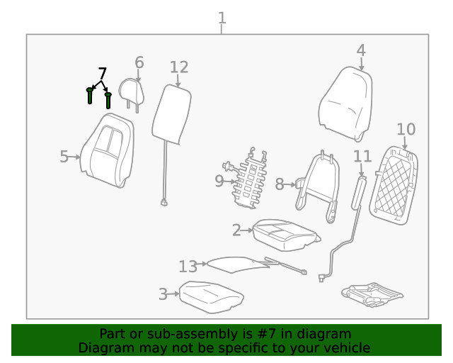 Genuine GM Headrest Guide 96839579