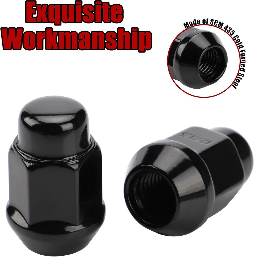 Wheel Lug Nuts Closed End Bulge Acorn