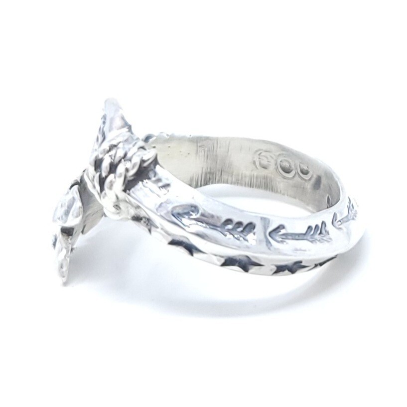 Delayne Reeves Navajo Sterling Silver Arrow Ring Adjustable Triangle Wire