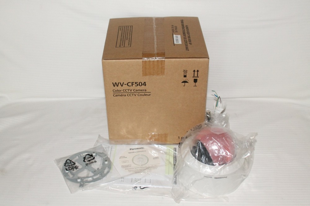 ONE NEW PANASONIC WV-CF504 COLOR  CCTV CAMERA SUPER DYNAMIC 5 FIXED DOME CAMERA