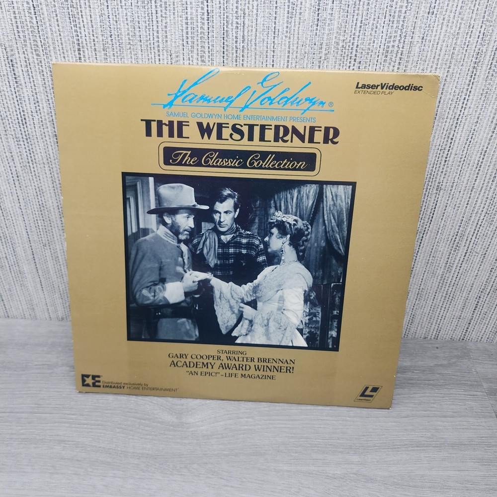 "The Westerner" Classic Collection Laserdisc LD - Gary Cooper