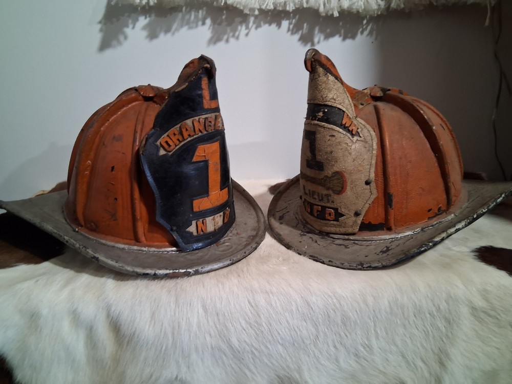 2 HIGH EAGLE FIRE HELMETS