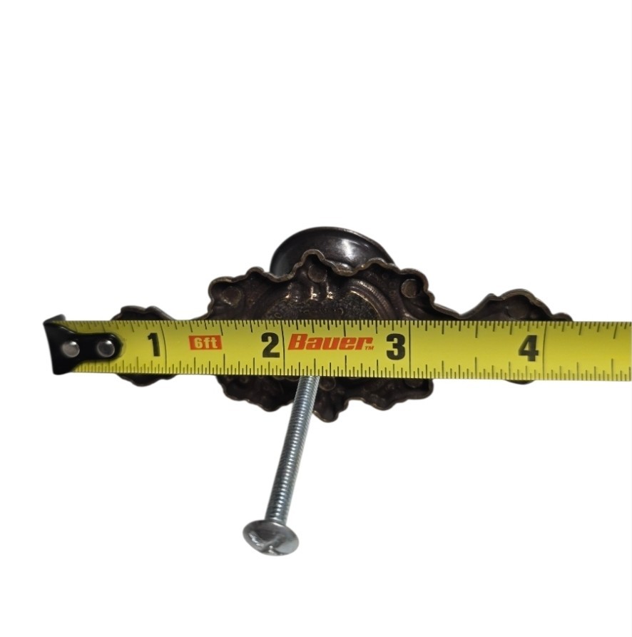 Bronze color Drawer Pulls Backplates Knobs & Keyhole Escutcheon Set