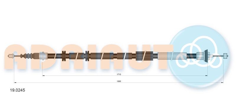 Cable Pull, parking brake ADRIAUTO 19.0245