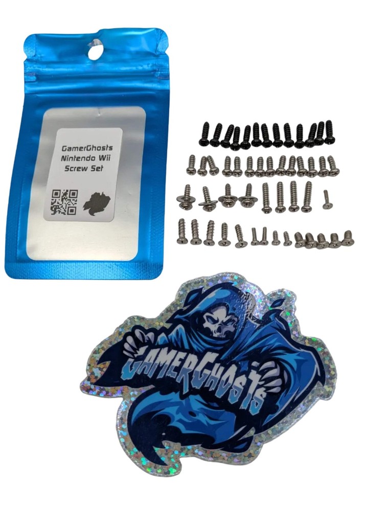 Nintendo Wii - New Complete Replacement Screw Set / Kit