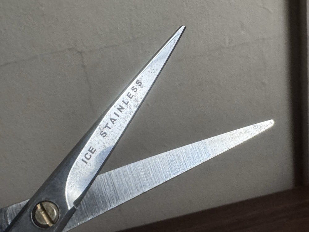 Vtg Vogel Brothers Ice Stainless Eclipse 434 Scissors Barber Fly Tying Tool