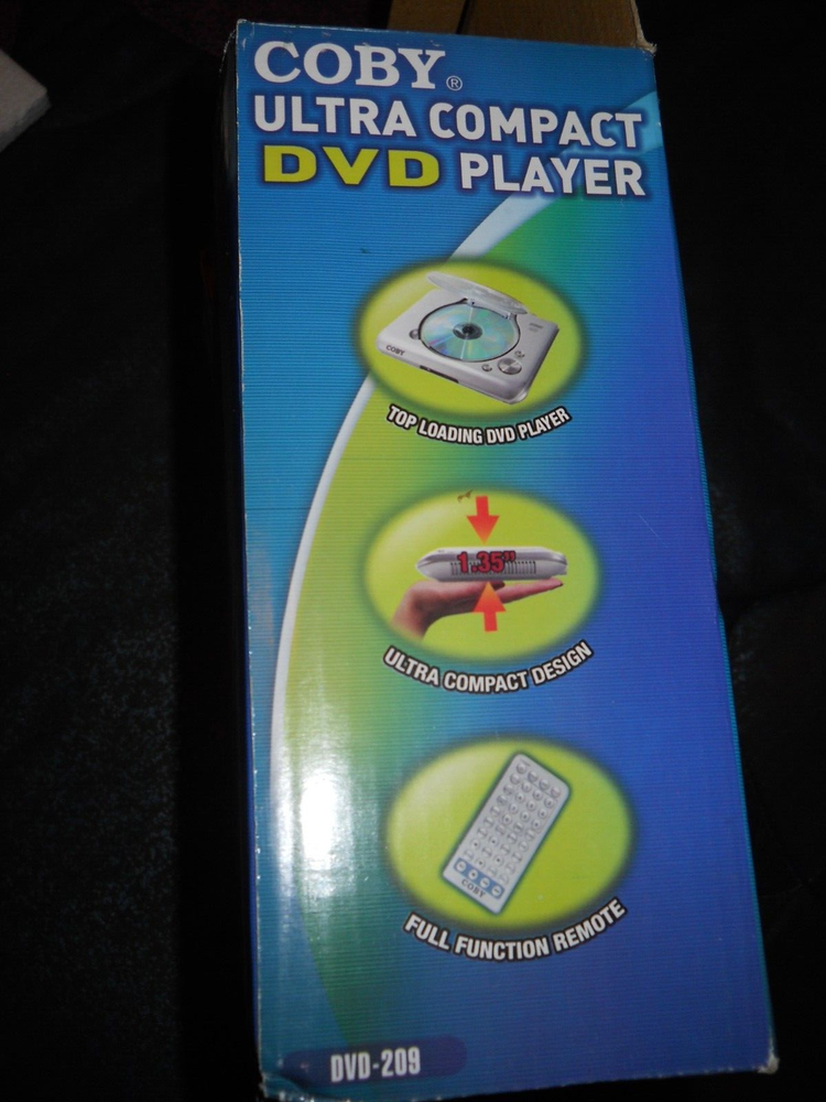 NEW ~ Coby DVD-209 Ultra Compact DVD Player.
