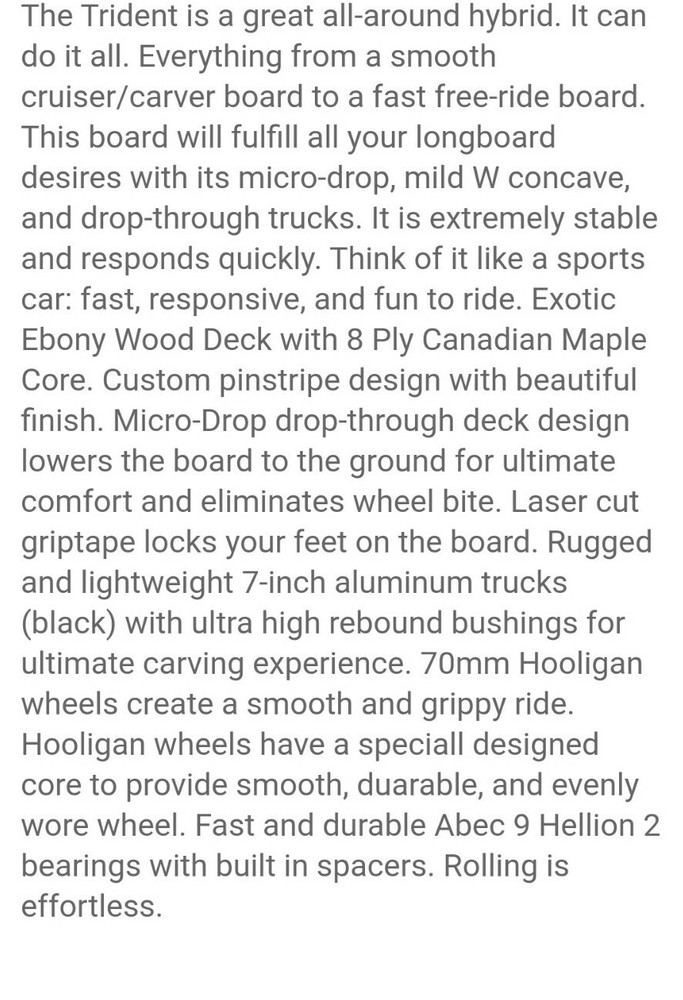 Trident Longboard