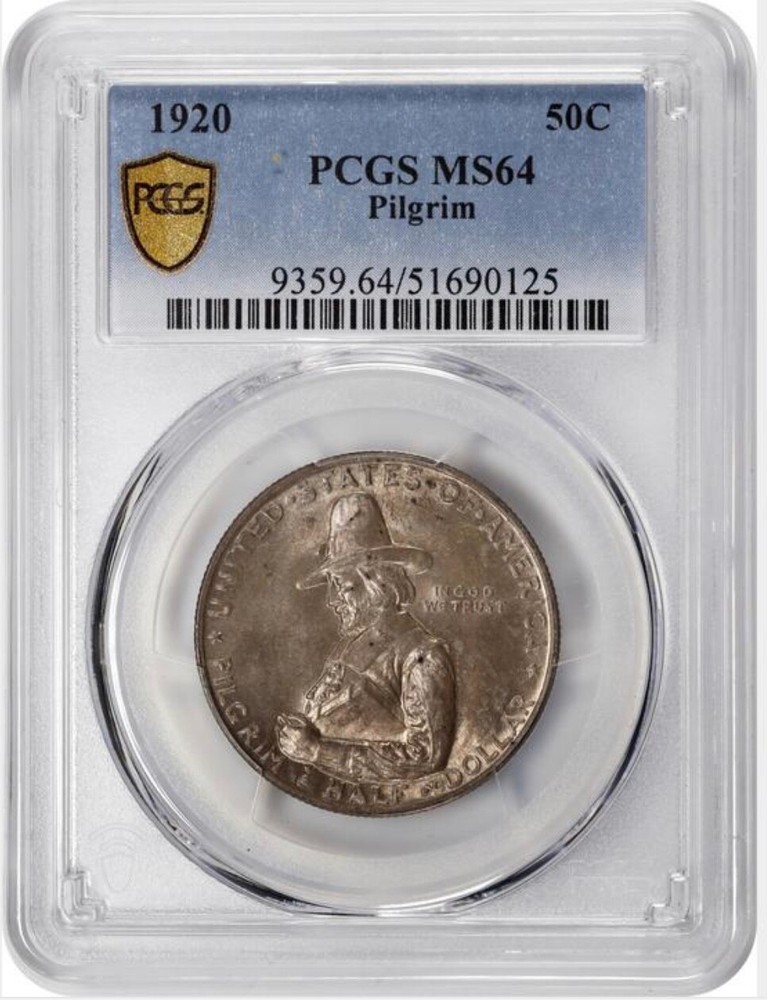 1920 Pilgrim Commem Half Dollar NGC MS64