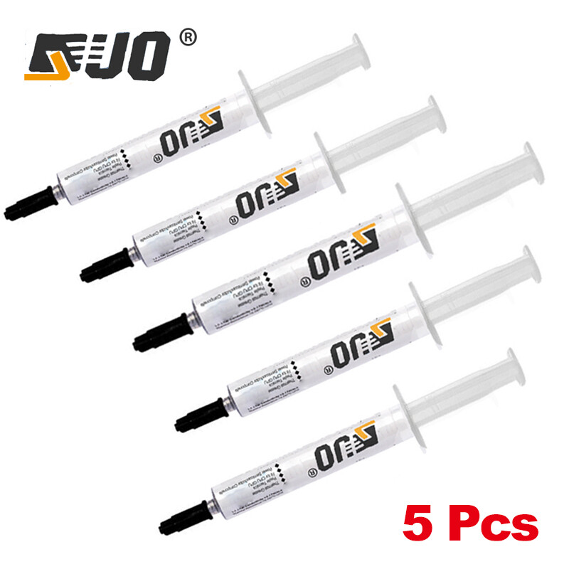 5X 6g GRAY COOLING Thermal Grease CPU GPU VGA LED Paste Compound In Syringe