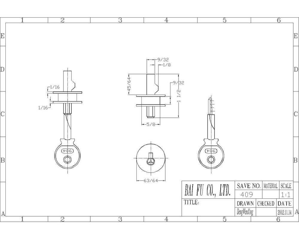 Chrome cabinet locks for sliding glass doors 409-978
