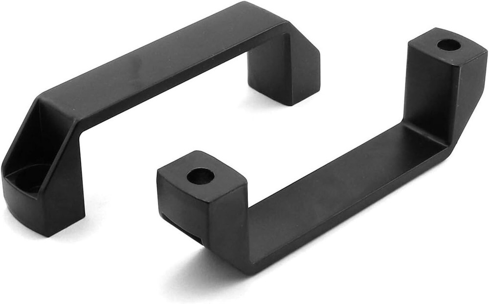 2-Pack Black Aluminium Alloy Handle Rectangular Industrial Pull Handle for 30 Se