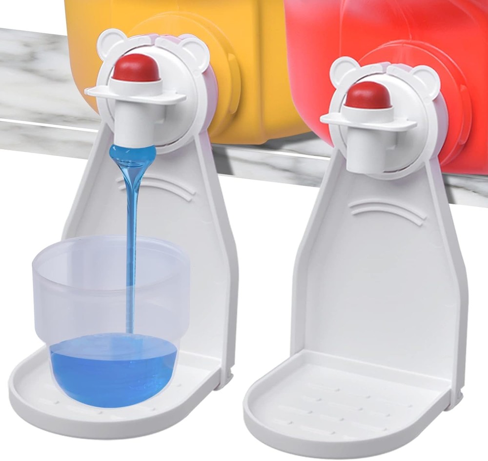 Laundry detergent cup holder drip catcher.