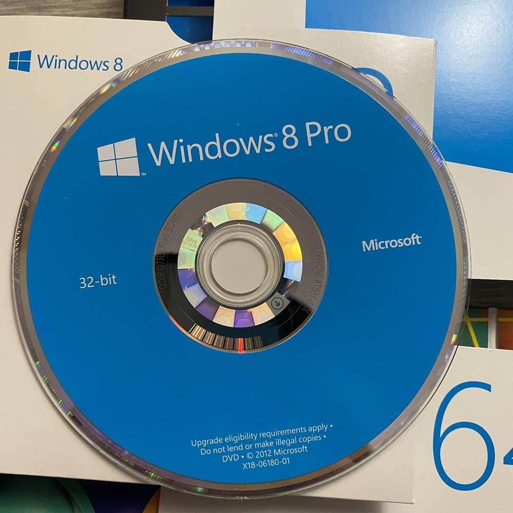 Microsoft Windows 8 Professional Upgrade 32Bit & 64Bit DVD MS WIN PRO 🔥🔥🔥