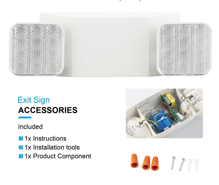 UL Listed 4 Packs  Led Emergency Light Exit Signs  Commercial Emergency For Home