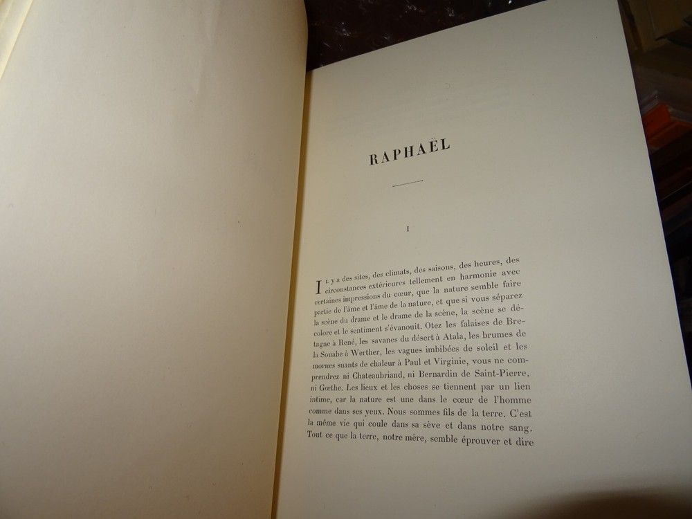Raphaël - Lamartine Beautiful Moroccan Binding Signed - Champollion with Suit...