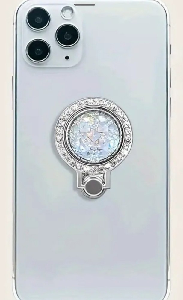 Bedazzled Silver 360 degree Rotating Finger Ring Holder