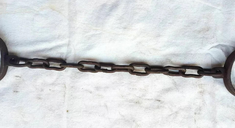 Hand- Cuffs Lock Key Handcuffs Iron Handcuff Handcrafted Chain