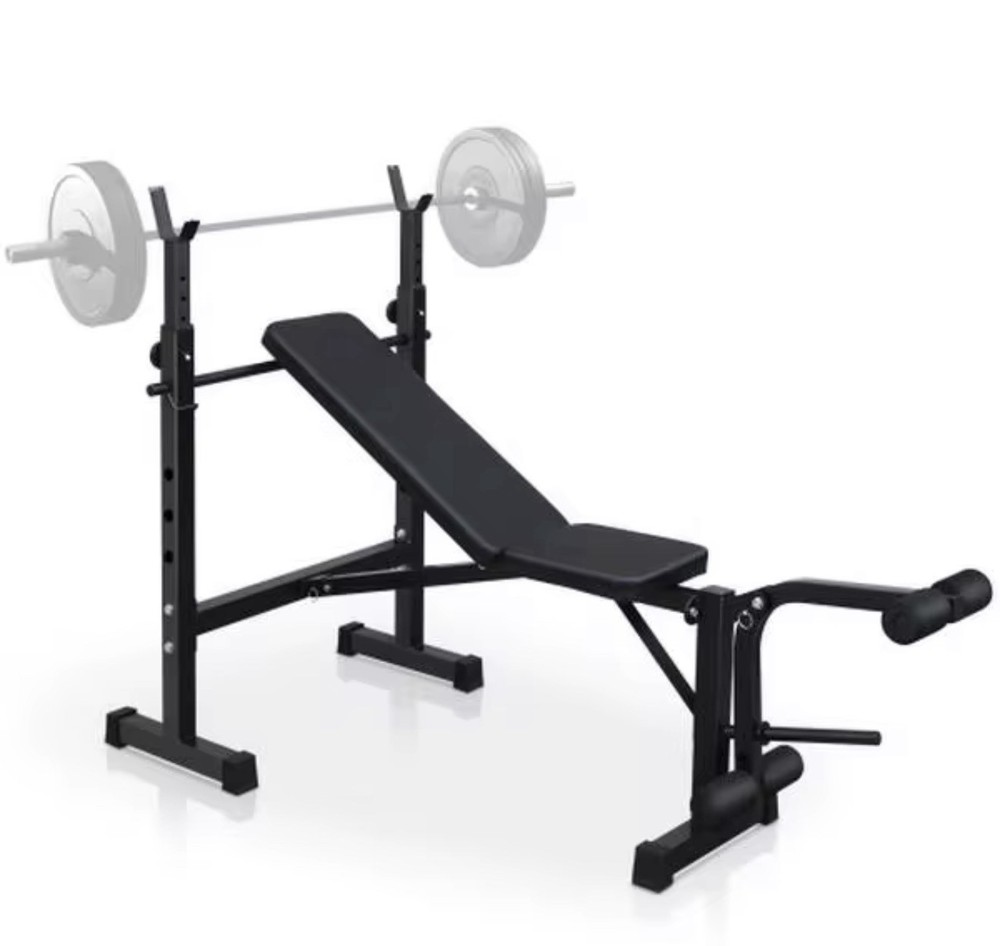 Adjustable Weight Bench with Squat Rack Bench Press Set Home Gym Workout