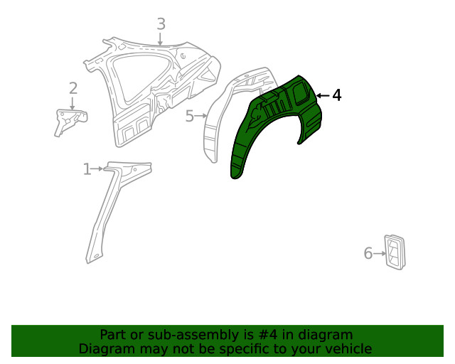 Genuine GM Outer Wheelhouse 12455203
