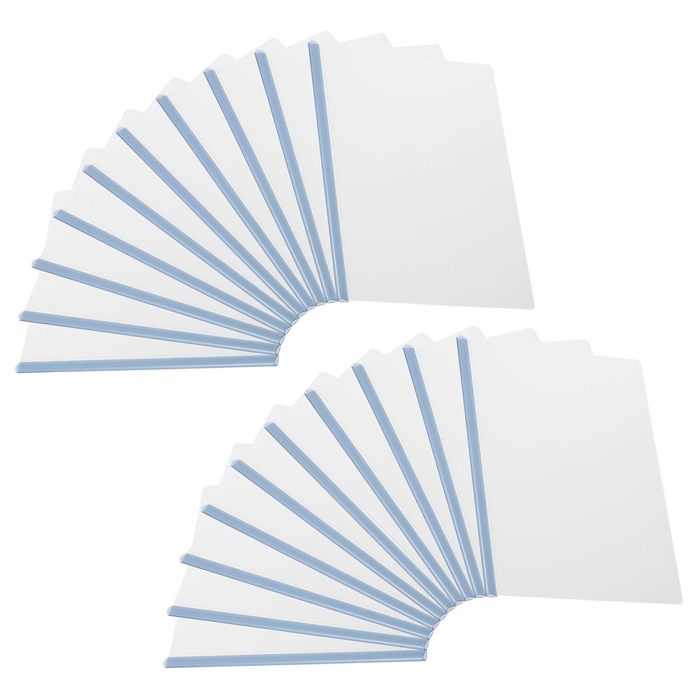 Report Covers with 8 mm Slide Grip Binding Bars, 20 Pcs 50 Sheets Capacity, Blue
