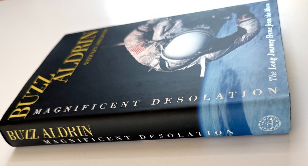 Signed Buzz Aldrin "Magnificent Desolation" First Edition - NASA