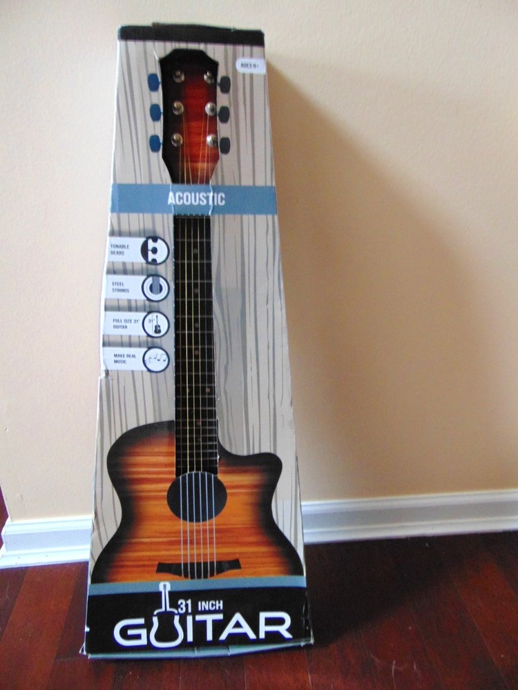 Acoustic Guitar 31 Inch - 6 String - Beginner 6+ NEW Open Box