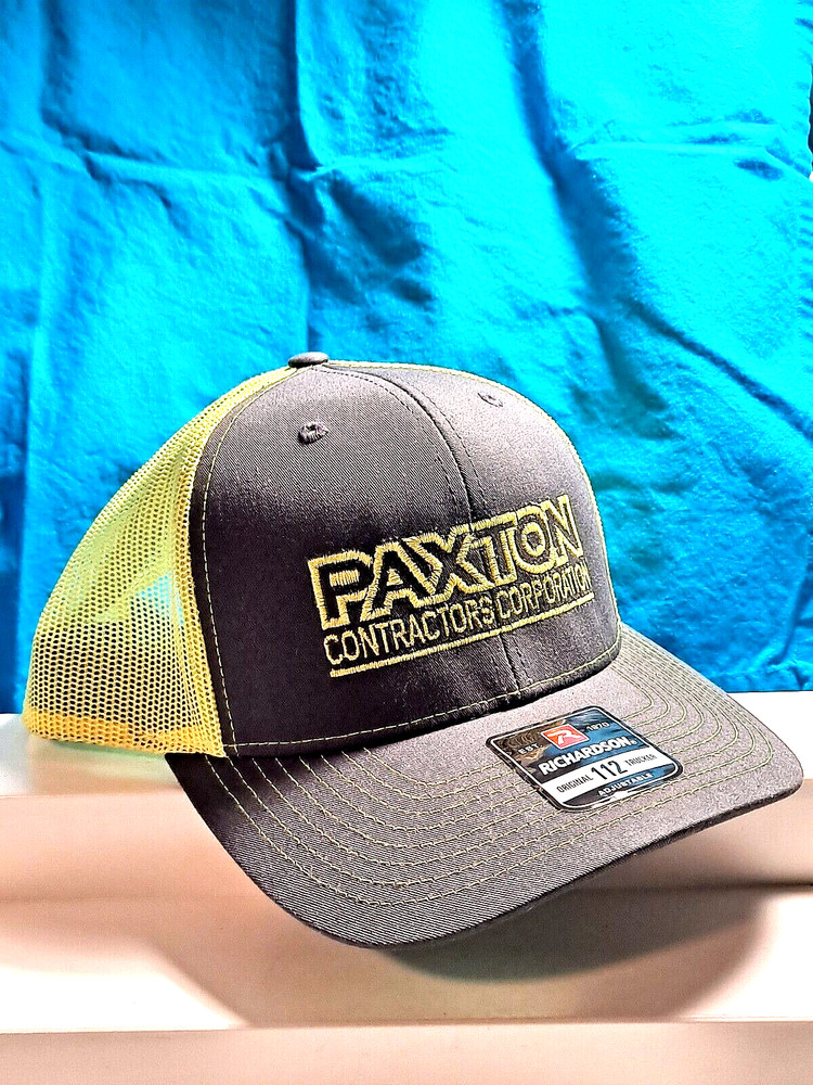 Richardson 112 Trucker Hat 2 Tone Mesh Snapback Adjustable Paxton Contractors