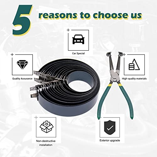 Auto Engine Piston Ring Compressor Tool Set with 2Pcs Pliers and 14 Bands (62