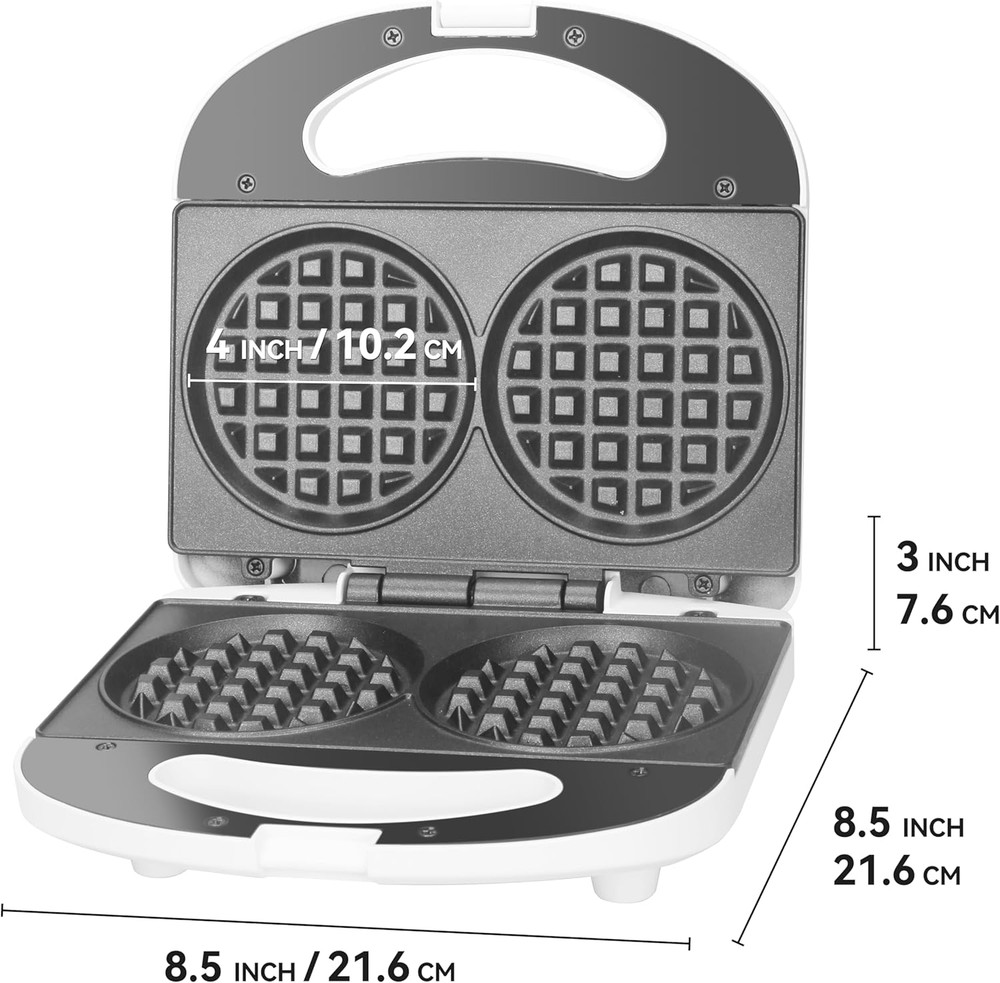 Double Mini Waffle Maker Machine, Chaffle Maker, Waflera Electrica, Small Waffle