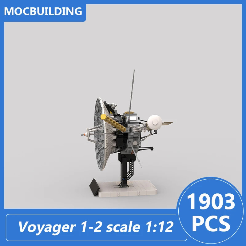 Voyager 1-2 Scale 1:12 Model Moc Building Blocks Diy Assemble Bricks Space