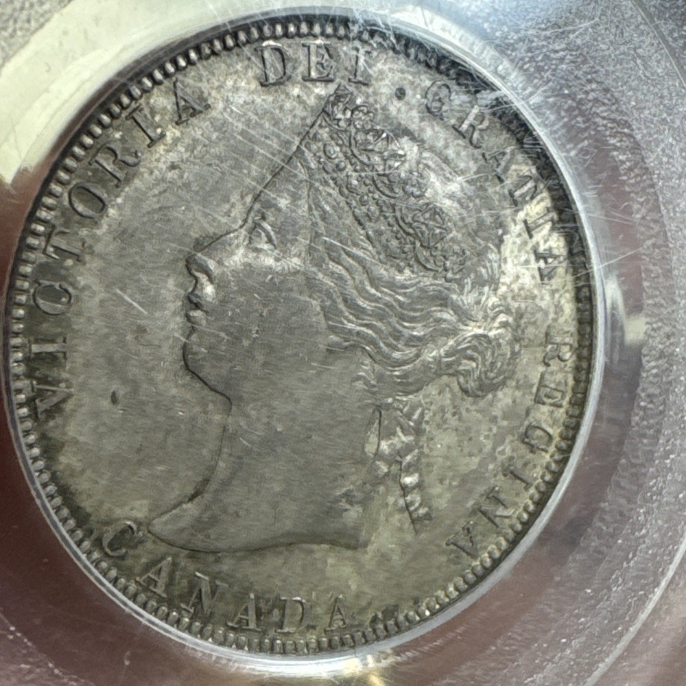1870 Canada 25c Quarter Dollar PCGS MS61