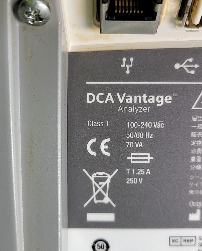 SIEMENS DCA Vantage Analyzer SEE NOTES