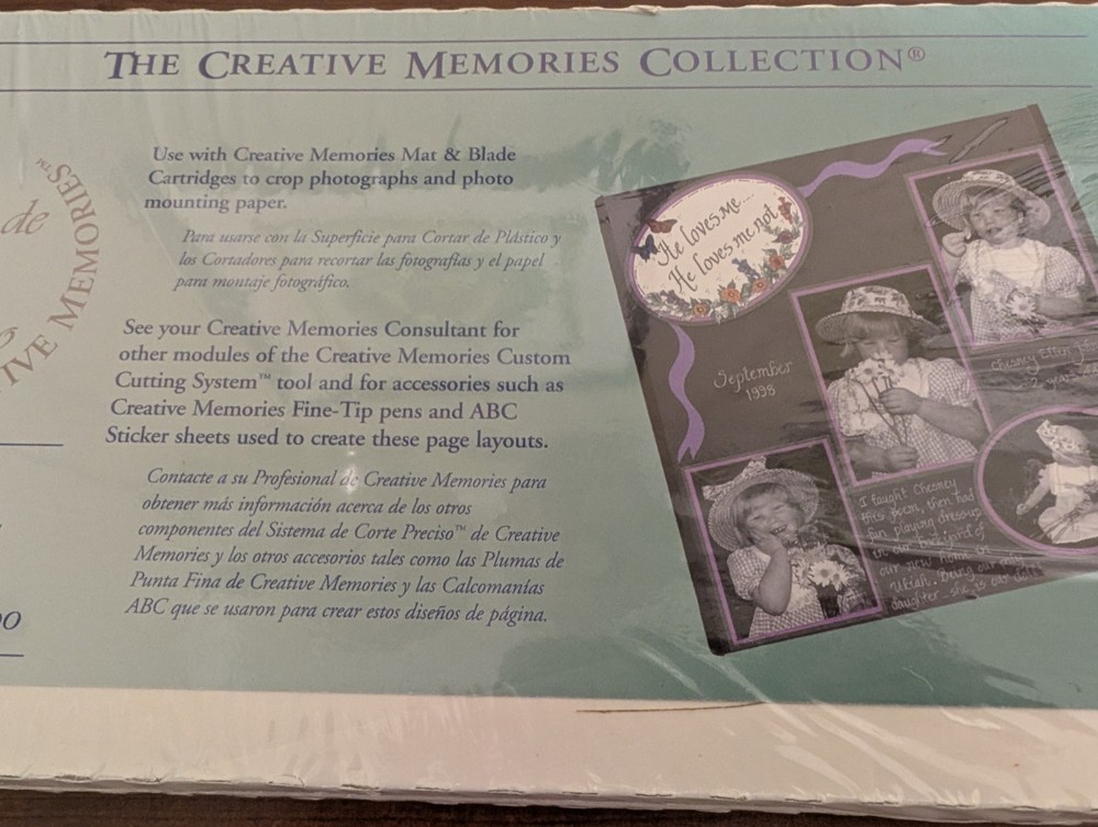 CM Creative Memories Custom Cutting System NIB 12" Cutting Patterns StraightWavy