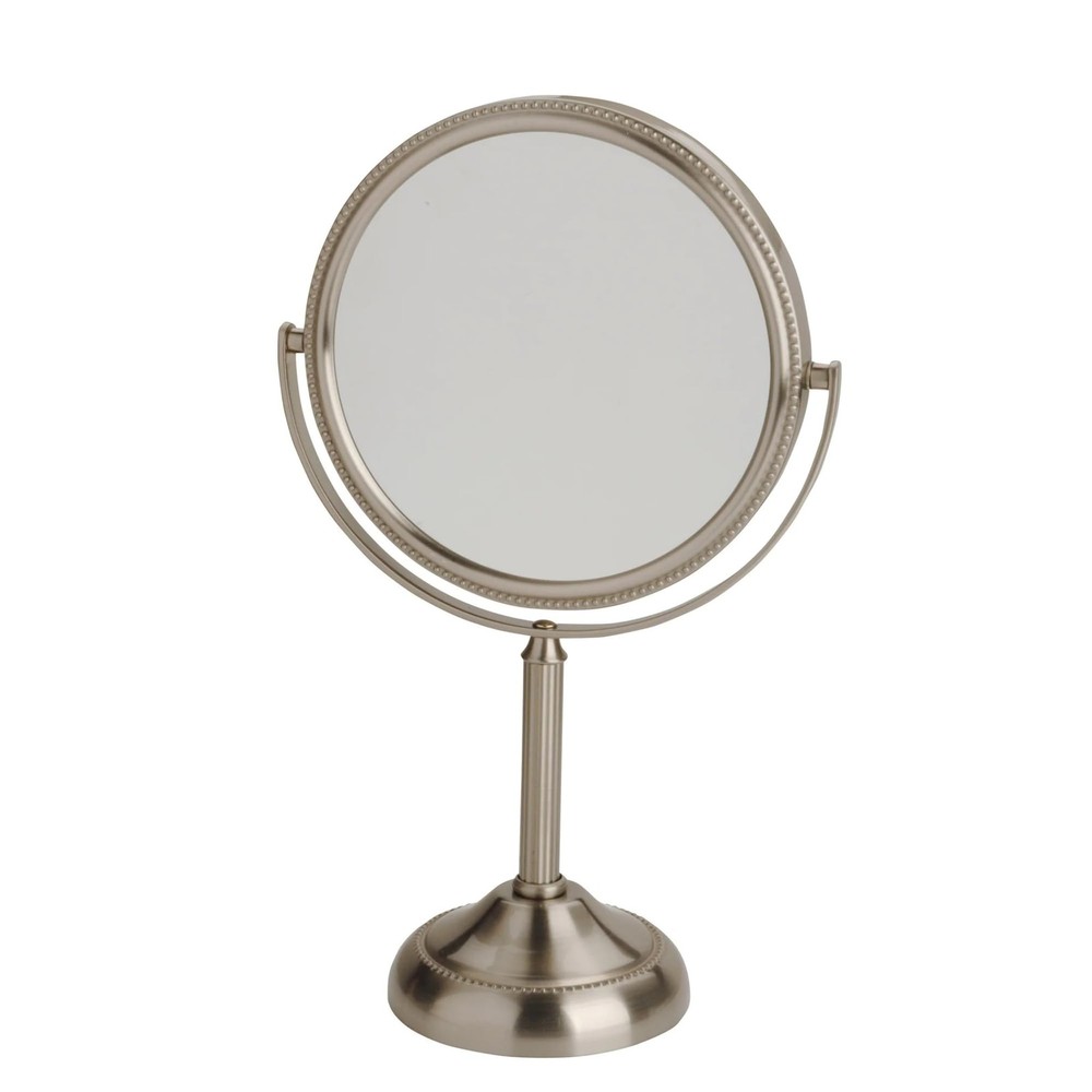 Two-Sided Tabletop Makeup Mirror - Makeup Mirror with 10X Magnification & Swi...