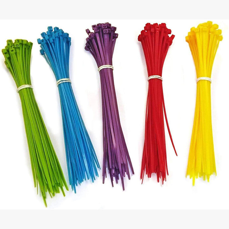 Self-Locking Nylon Plastic Cable Zip Ties Heavy Duty Strap Various Sizes Colors