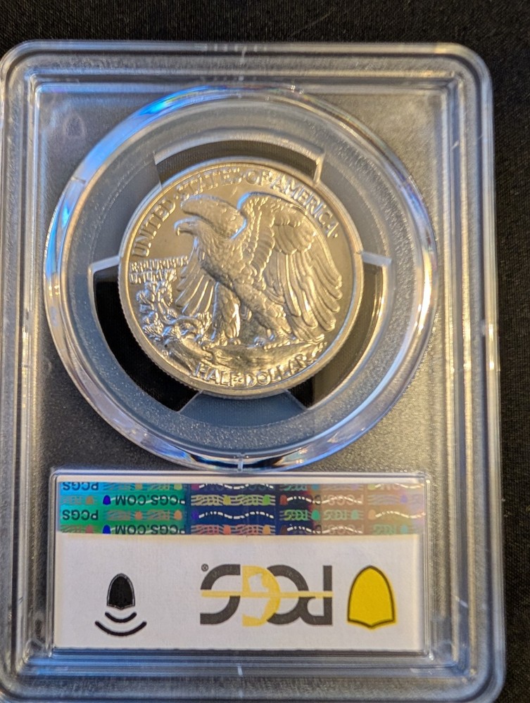 1942-D Walking Liberty Half Dollar, Graded, MS-65