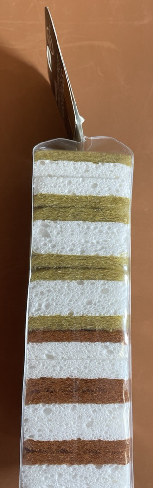 Coconut & Walnut Scrub Sponges 12 Pack Biodegradable Compostable NEW
