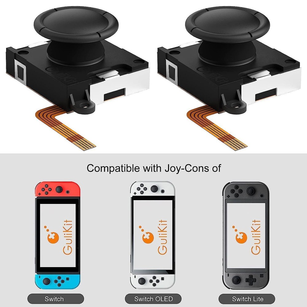 For Joycon Controller & Switch OLED/ Lite GuliKit Joystick Thumbstick Repair Kit