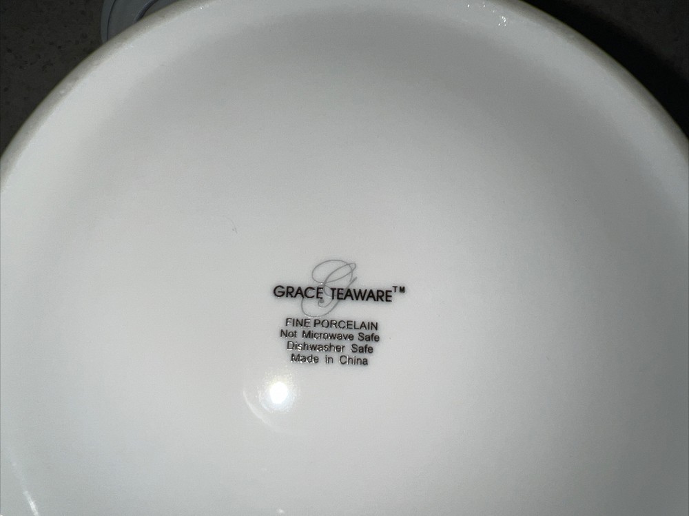 Grace Teaware Floral Mist Blue Teapot