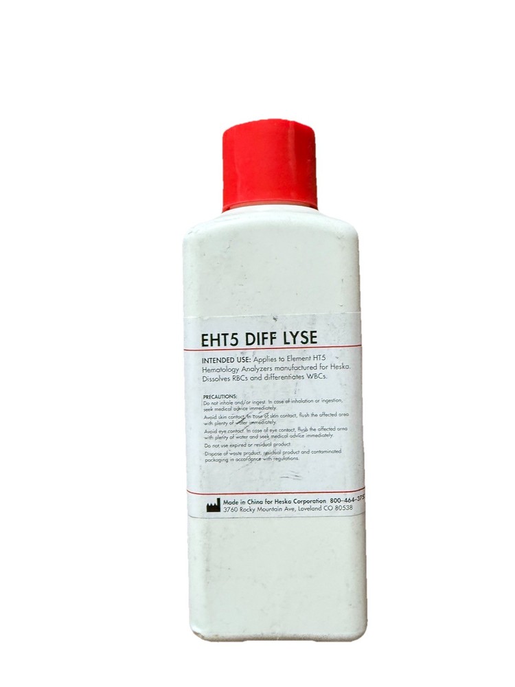 *4 X Element HT5 Hematology, EHT5 DIFF LYSE Solution 300mL Expires 2/10/2027