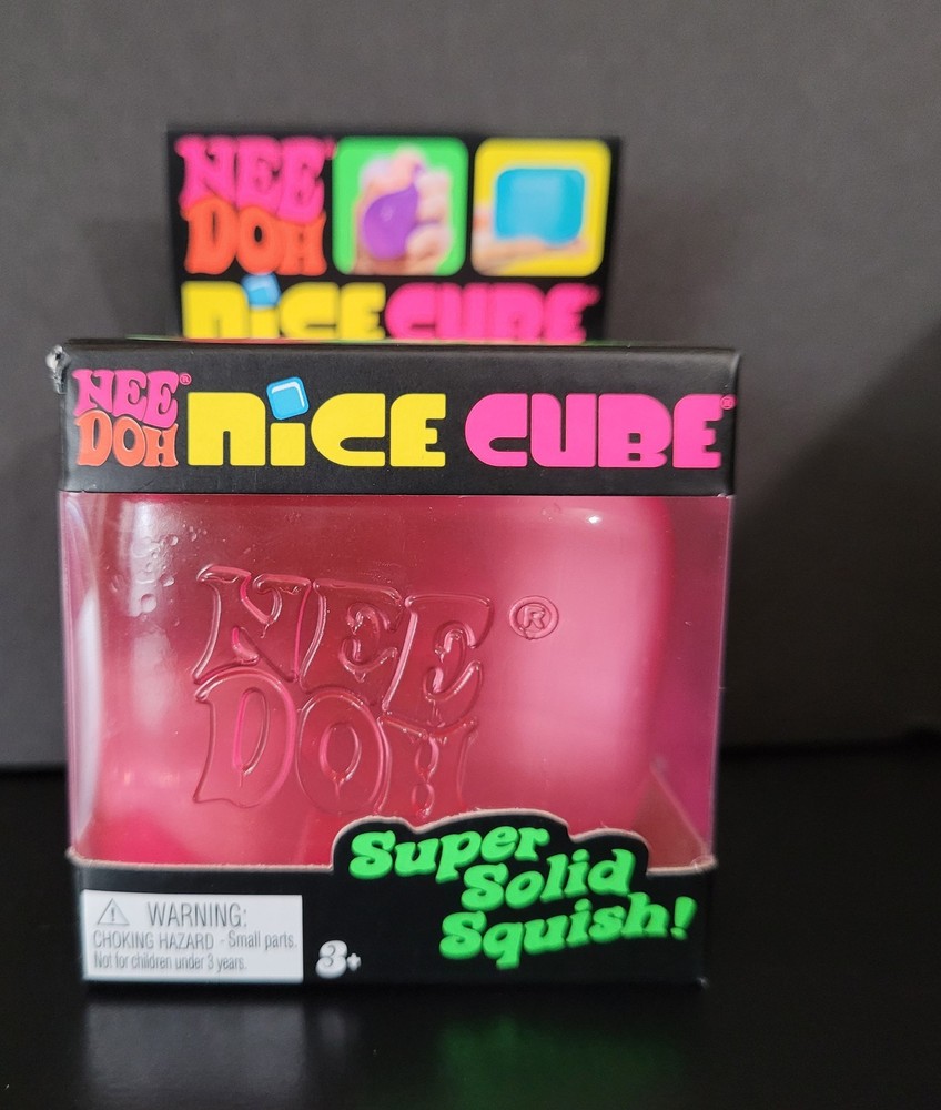 NeeDoh Nice Cube Super Solid Squish Pink
