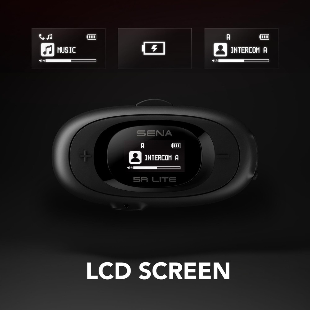 Dual Pack Bluetooth Motorcycle Intercom Headset 5RLITE-01D Sena Two-Way