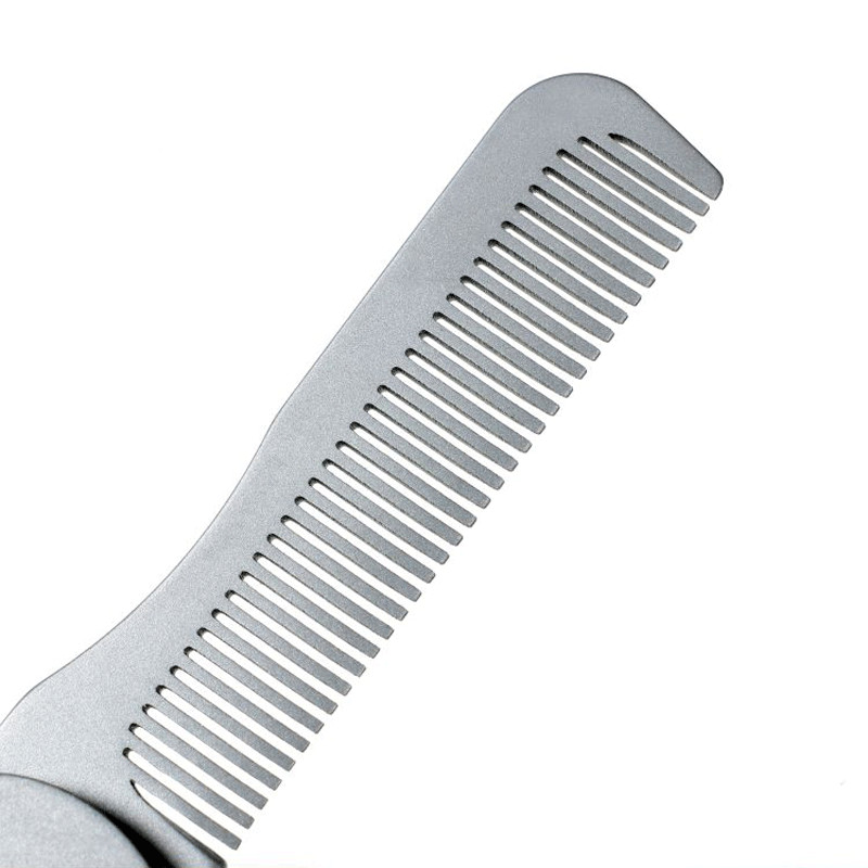 Titanium Folding Comb for Beard & Hair Styling | EDC Pocket Multi-Tools Gift